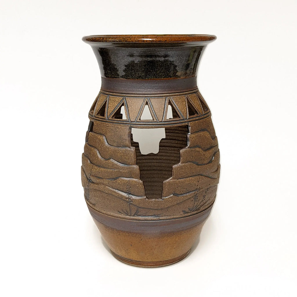 Southwest Candle Cage Earthen Vessel Gallery